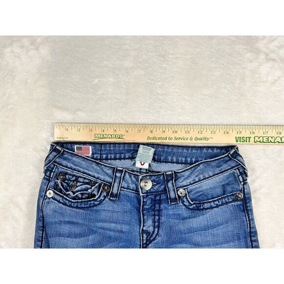Vintage True Religion Jeans Women’s Sz 30 Y2K Billy Super T Made In USA Flap - Picture 4 of 8